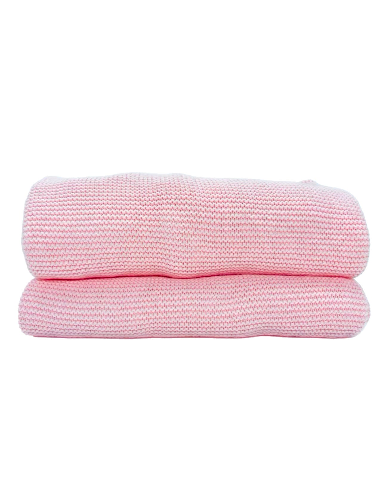 Light Pink Baby Blanket - Front angle 